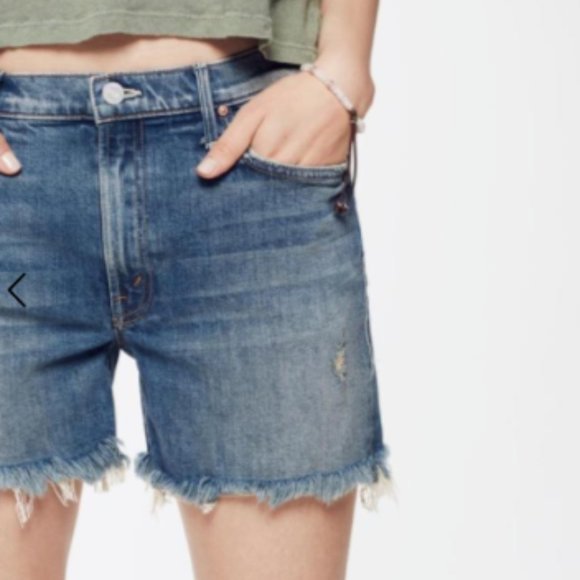 Mother Sinner Fray Play Dirty Jean Shorts H11463 - Picture 7 of 12